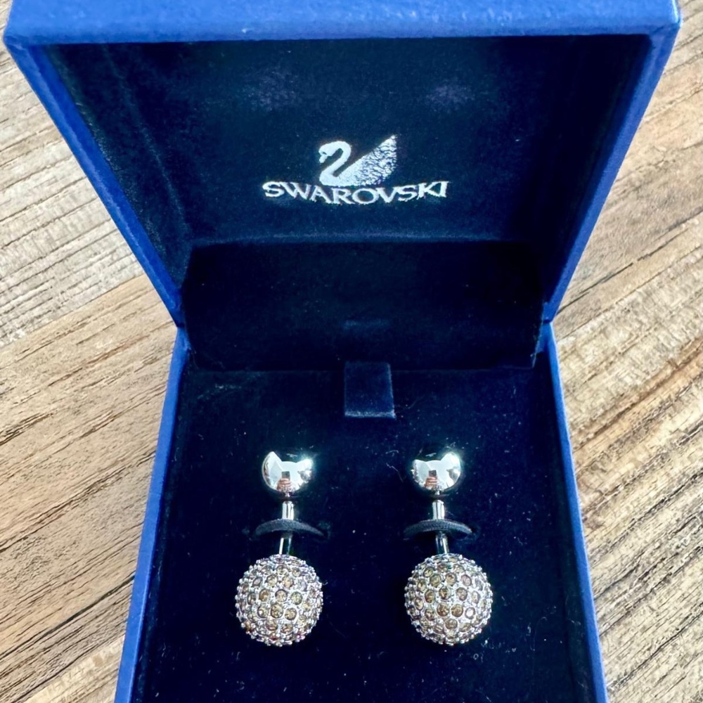 Swarovski jet Hermatite Henry Cufflinks